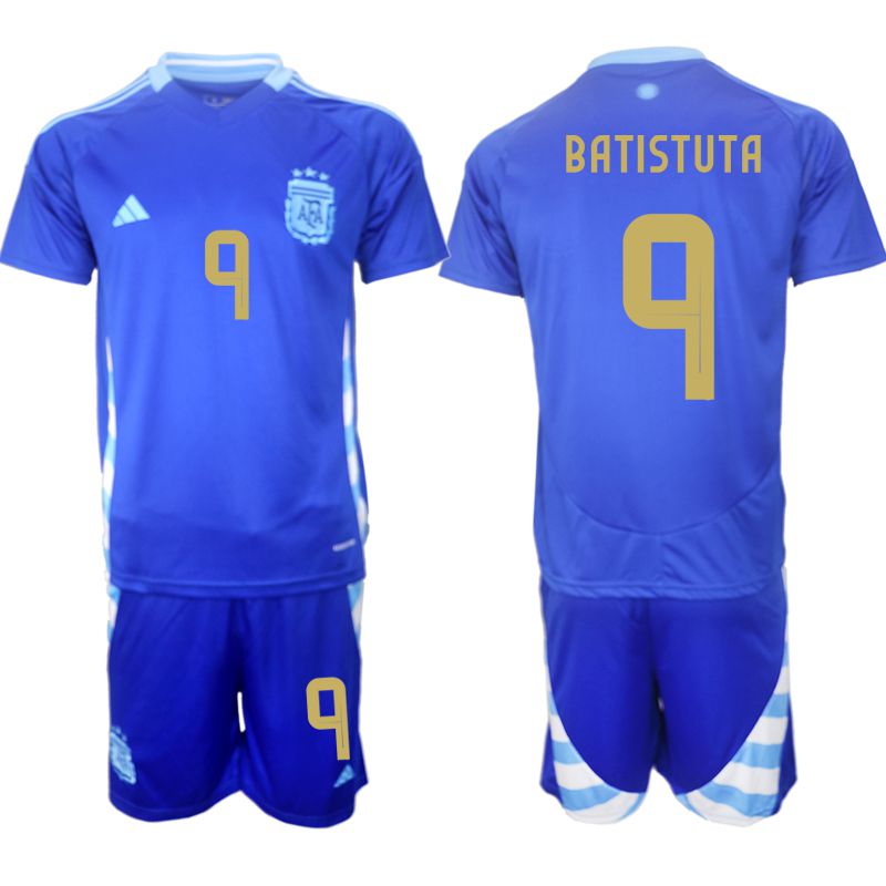 Men 2024-2025 Season Argentina away blue #9 Soccer Jersey->england jersey->Soccer Country Jersey